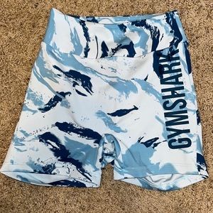 NWOT Gymshark Power Shorts Blue High Waisted Medium